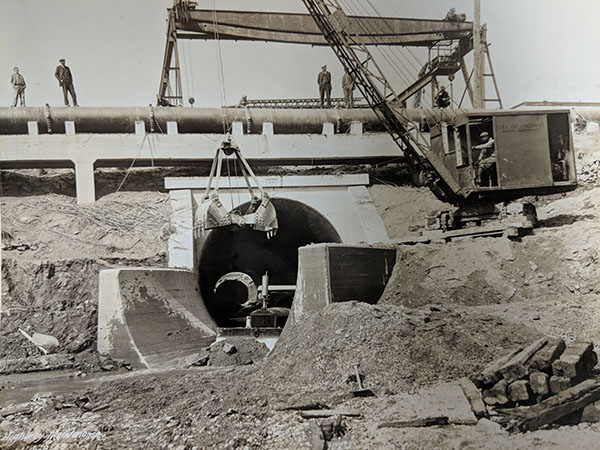 New Lick Run outfall into the Mill Creek, 1933
